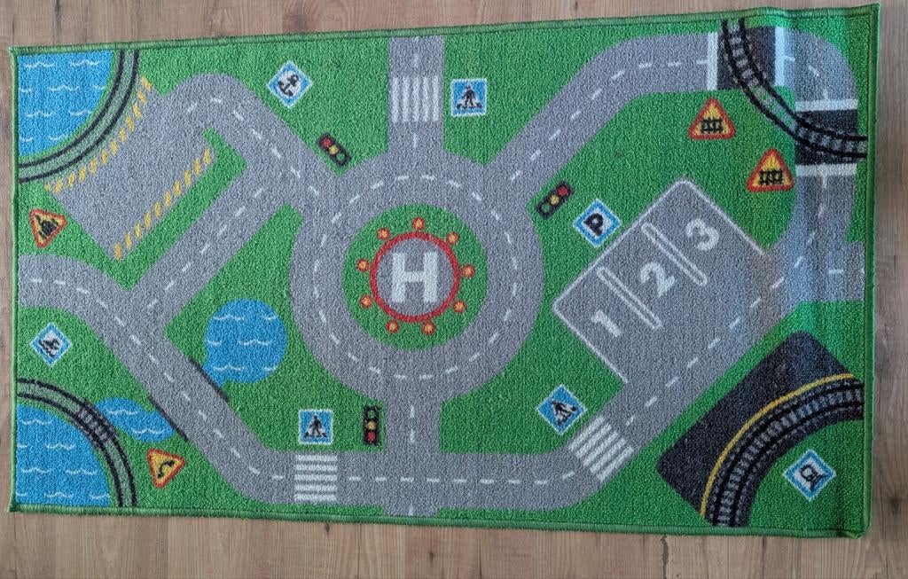 IKEA Speelkleed met wegen en spoorbaan, Ophalen