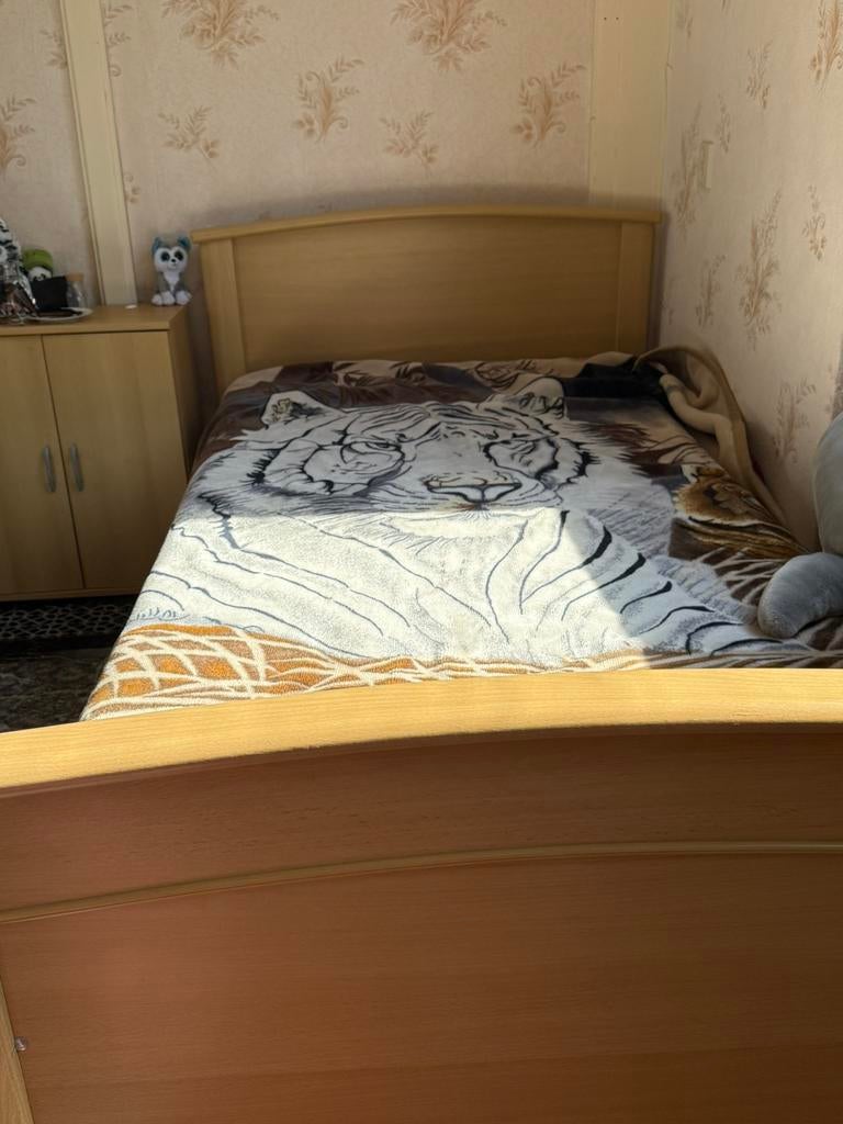 Bed met bedkast, Ophalen of Verzenden, Gebruikt, Eenpersoons, Bed