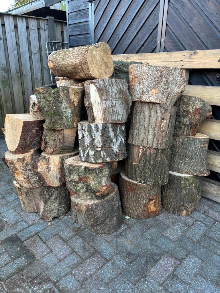 Brandhout stammen, Tuin en Terras, Haardhout, Minder dan 3 m³, Ophalen, Stammen