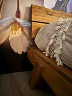 STOER EIKENHOUT BED WOODHAVEN 180x200cm incl. EmmaO2 Matras, Ophalen, Verstelbaar, Bruin, 180 cm