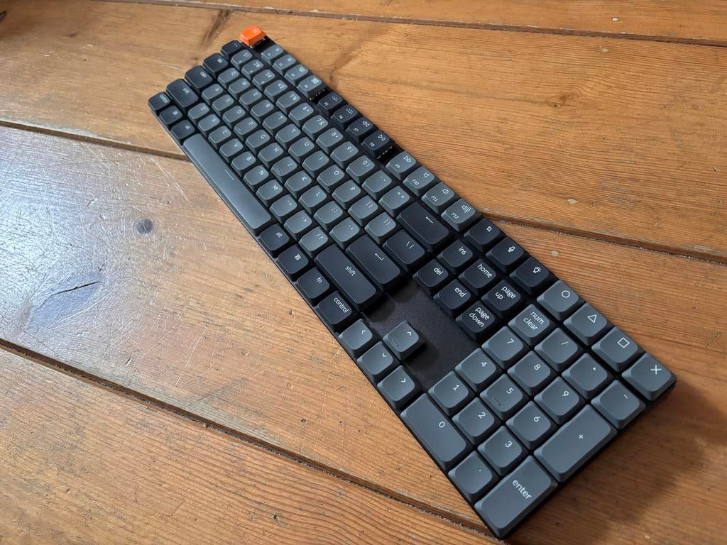 Keychron K5 Mechanisch Toetsenbord - Brown Tactile Low Profi, Multimediatoetsen, Ophalen of Verzenden, Zo goed als nieuw, Draadloos