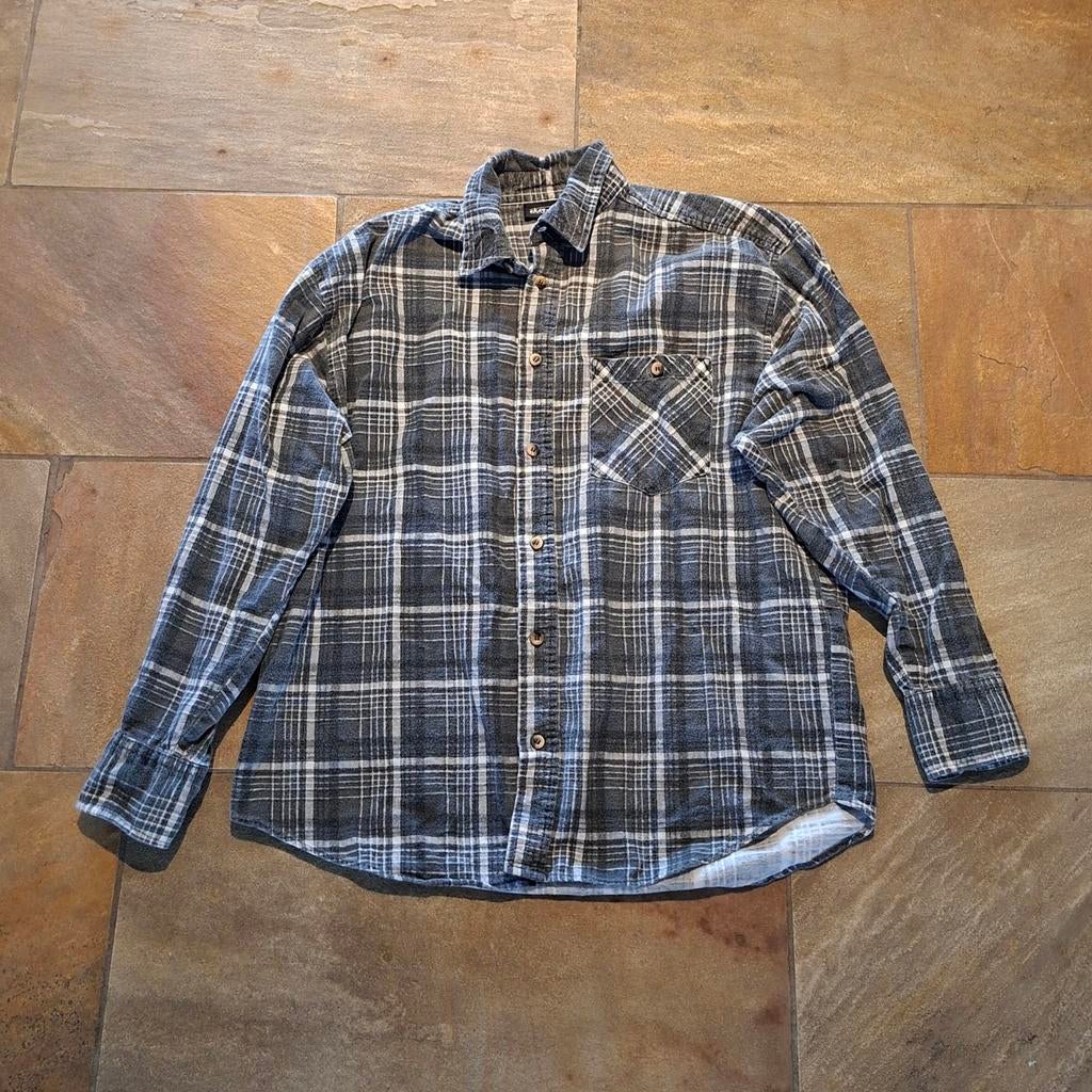 Vintage grijs overhemd - M, Kleding | Heren, Overhemden, Ophalen of Verzenden, Zo goed als nieuw, Grijs, Vintage