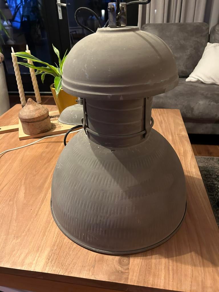 HK living L Industriële zware hanglamp, Ophalen, Gebruikt, 50 tot 75 cm, Metaal