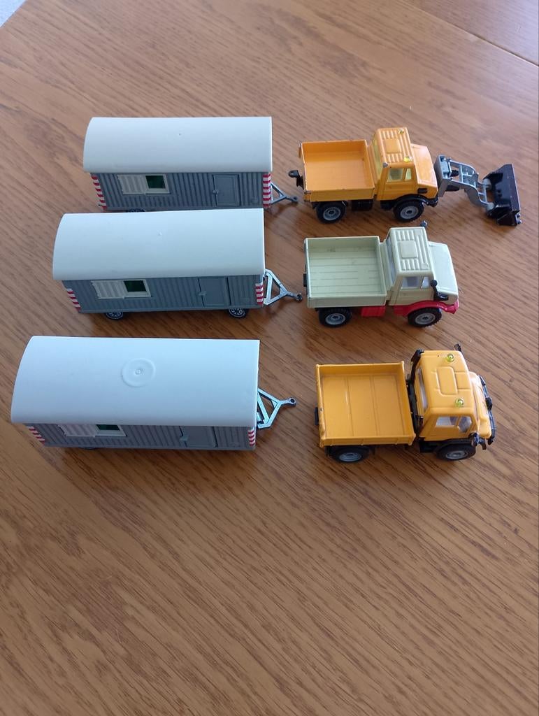Te koop siku bauwagen Unimog Mercedes Benz Alleen ophalen, Hobby en Vrije tijd, Modelauto's | 1:43, Ophalen, Gebruikt, Tractor of Landbouw
