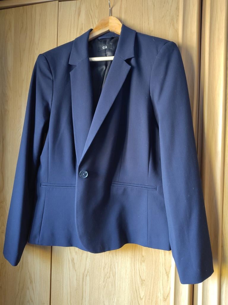 Business-blazer - getailleerd, Ophalen of Verzenden, Zo goed als nieuw, Maat 46/48 (XL) of groter, Blauw