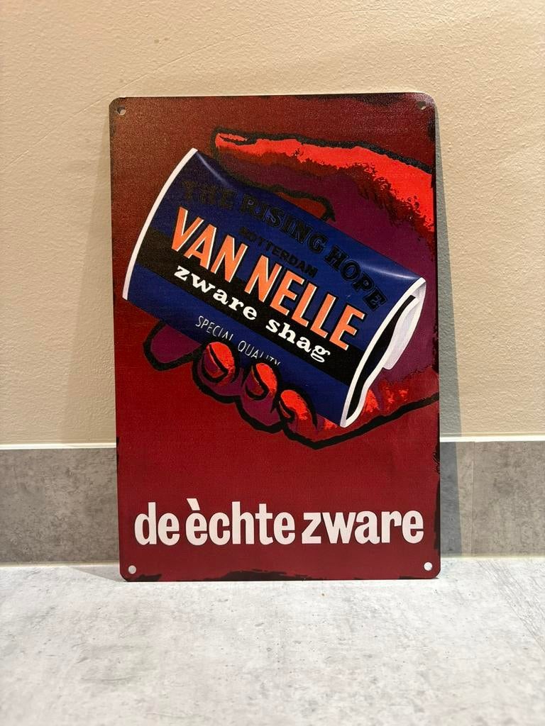 Mancave Bar Café Wanddecoratie metalen bordje Van Nelle Shag, Verzamelen, Merken en Reclamevoorwerpen, Ophalen of Verzenden, Zo goed als nieuw