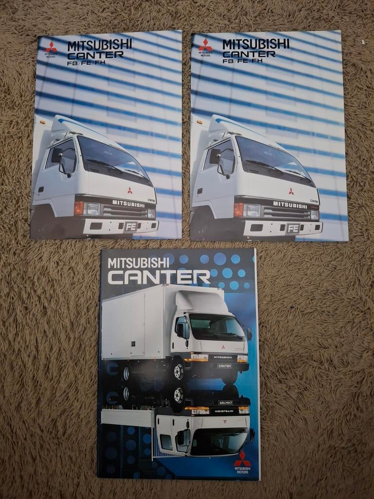 3x autofolder Mitsubishi Canter, Verzenden, Zo goed als nieuw, Mitsubishi