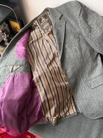 Scotch & Soda colbert kreuklook grijze streep, XXL(54), Ophalen of Verzenden, Gedragen, Maat 52/54 (L), Grijs