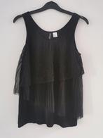H&M top mt. 38, Maat 38/40 (M), Verzenden, Zwart, Zo goed als nieuw