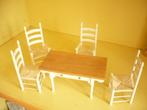 Mie18<> bodo hennig houten keukentafel met stoeltjes, Verzenden, Zo goed als nieuw, Poppenhuis