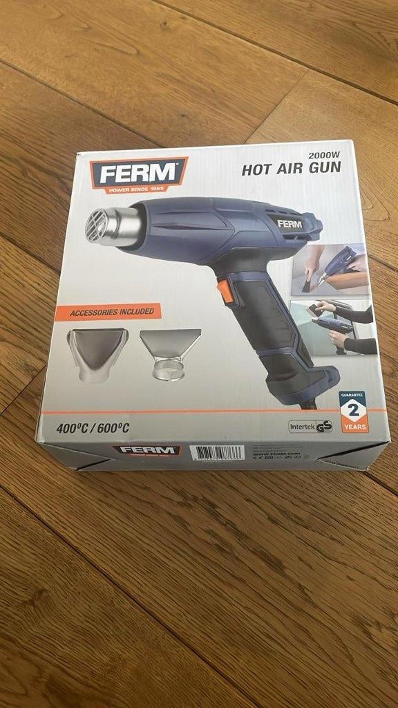 FERM Heteluchtpistool 2000W  (Hot Air Gun), Ophalen of Verzenden, Zo goed als nieuw