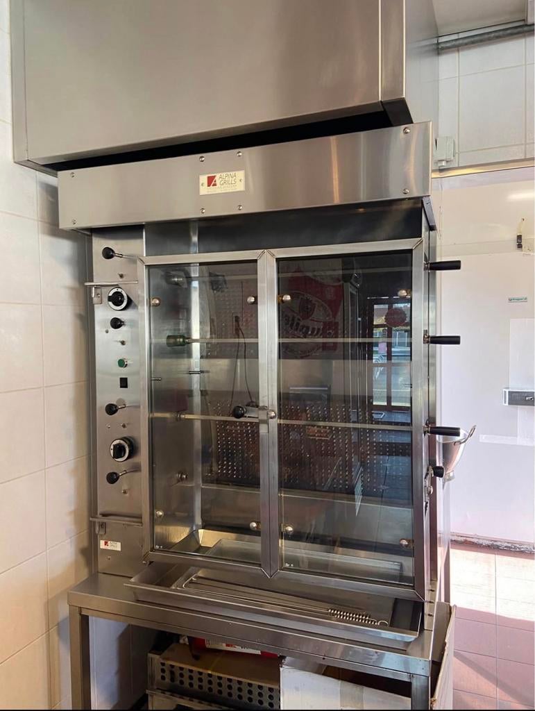 Kippengrill Alpina Grills - Incl Tafel 16 kippen 4 pitten, Zakelijke goederen, Horeca | Keukenapparatuur, Fornuis, Frituur en Grillen