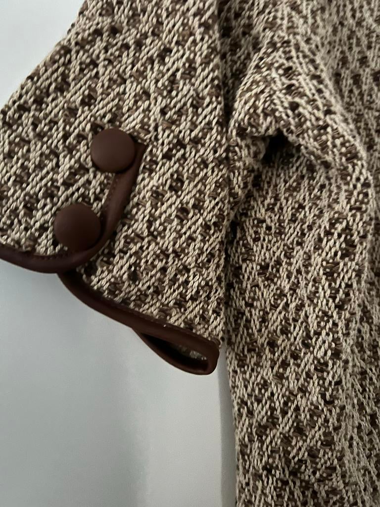 Mooi gevoerd mantelpak van River Woods, maat 40, Kleding | Dames, Maat 38/40 (M), Kostuum of Pak, Bruin, Ophalen of Verzenden