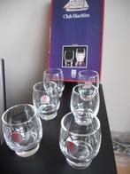 6 borrelglaasjes Zwiesel kristal + RVS reisfles, Ophalen of Verzenden, Zo goed als nieuw, Borrel- of Shotglas