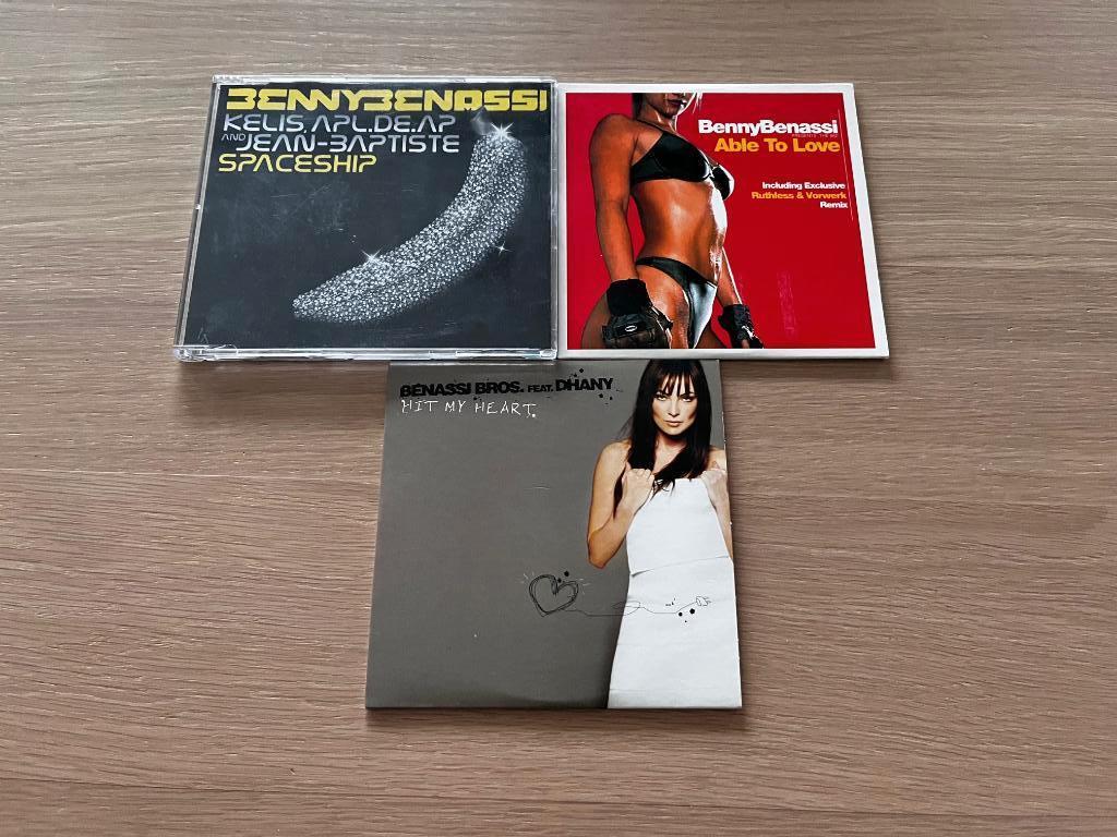 Benny Benassi 3x Maxi Single Hit My Heart Spaceship Kelis, Ophalen of Verzenden, Zo goed als nieuw, Dance Populair