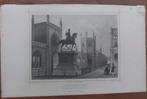54 Ruiterstandbeeld Willem I Den Haag - gravure Terwen 1860, Ophalen of Verzenden
