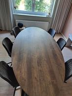 Eetkamertafel met 6 stoelen, Ophalen of Verzenden, 4 tot 6 stoelen