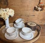 4 kop en schotel Rosenthal Maria wit *Nous Deux*, Ophalen of Verzenden