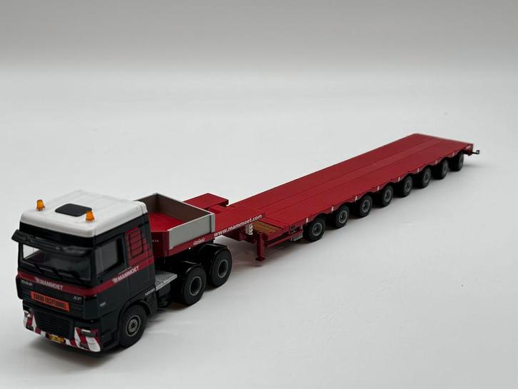 TEMA TOYS DAF 95 XF + NOOTEBOOM MCO dieplader MAMMOET, Hobby en Vrije tijd, Modelauto's | 1:50, Nieuw, Bus of Vrachtwagen, Lion Toys