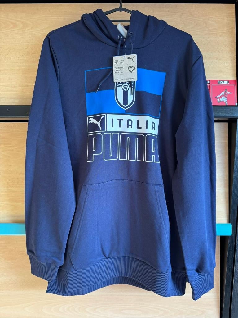 Italië Puma Sweater Hoodie Nieuw Maat S, Puma, Blauw, Nieuw, Ophalen of Verzenden
