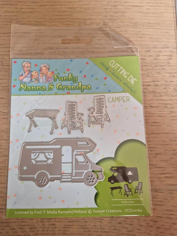 Snijmal Camper met tafel en stoelen YC010160 nieuw, Hobby en Vrije tijd, Kaarten | Zelf maken, Ophalen of Verzenden