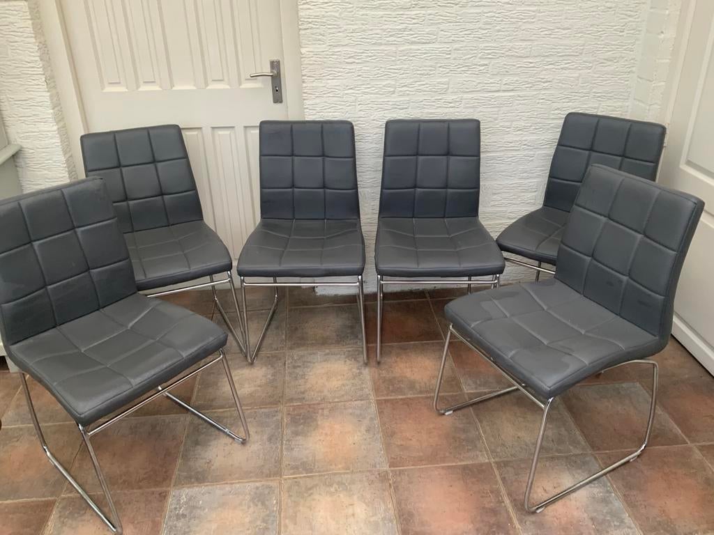 6 nette stevige stoelen, Ophalen, Zo goed als nieuw