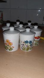 Wildflower potjes met deksel, Antiek en Kunst, Ophalen of Verzenden