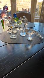 4 kristallen dier figuren vogels, Ophalen, Zo goed als nieuw, Kristal, Beeldje(s)