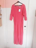 Roze Cottonade jumpsuit - vintage inspired vleermuismouwen, Verzenden, Maat 42/44 (L), Zo goed als nieuw, Cottonade