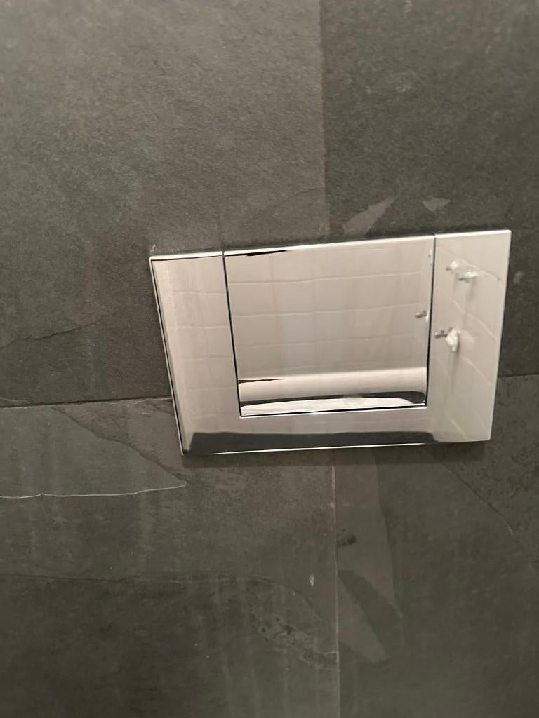 Geberit WC bedieningspaneel, Doe-het-zelf en Verbouw, Sanitair, Ophalen of Verzenden, Gebruikt, Chroom, Toilet