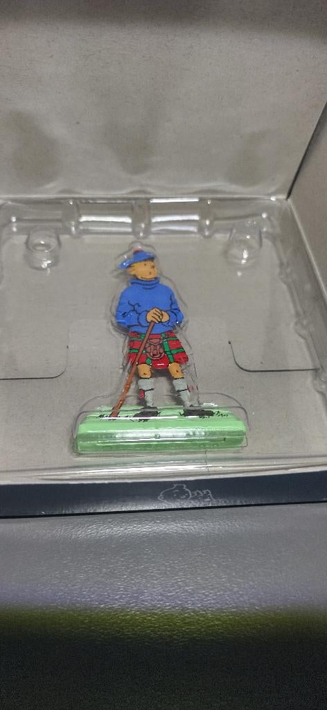 Kuifje in schottenrok metalen figuurtje, Verzamelen, Ophalen of Verzenden, Nieuw