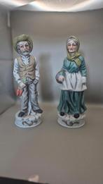 Beeldje van een oude man en vrouw (17cm), Verzamelen, Ophalen of Verzenden, Zo goed als nieuw, Mens