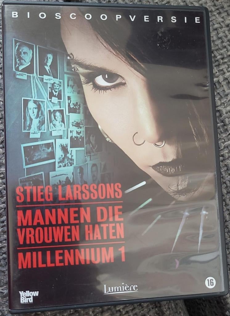 Stieg larssons mannen die vrouwen haten millennium 1, Cd's en Dvd's, Ophalen of Verzenden, Zo goed als nieuw