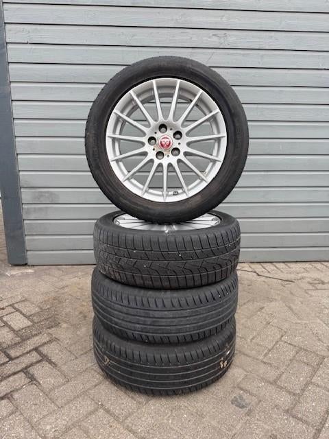 Jaguar velgen 2015 met Vredestein banden 205/55R17, Auto-onderdelen, Banden en Velgen, Ophalen, Gebruikt, 17 inch, 205 mm