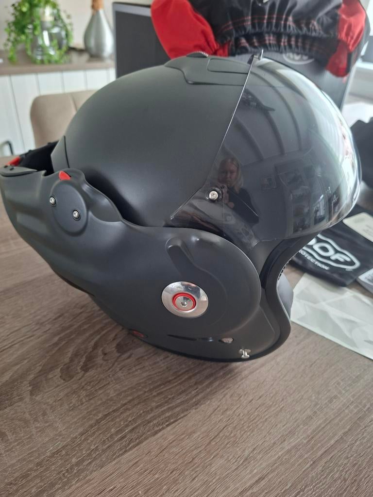 Roof helm maat XS met extra S voering zgan, Fietsen en Brommers, Brommerhelmen, Ophalen of Verzenden, Zo goed als nieuw, Small