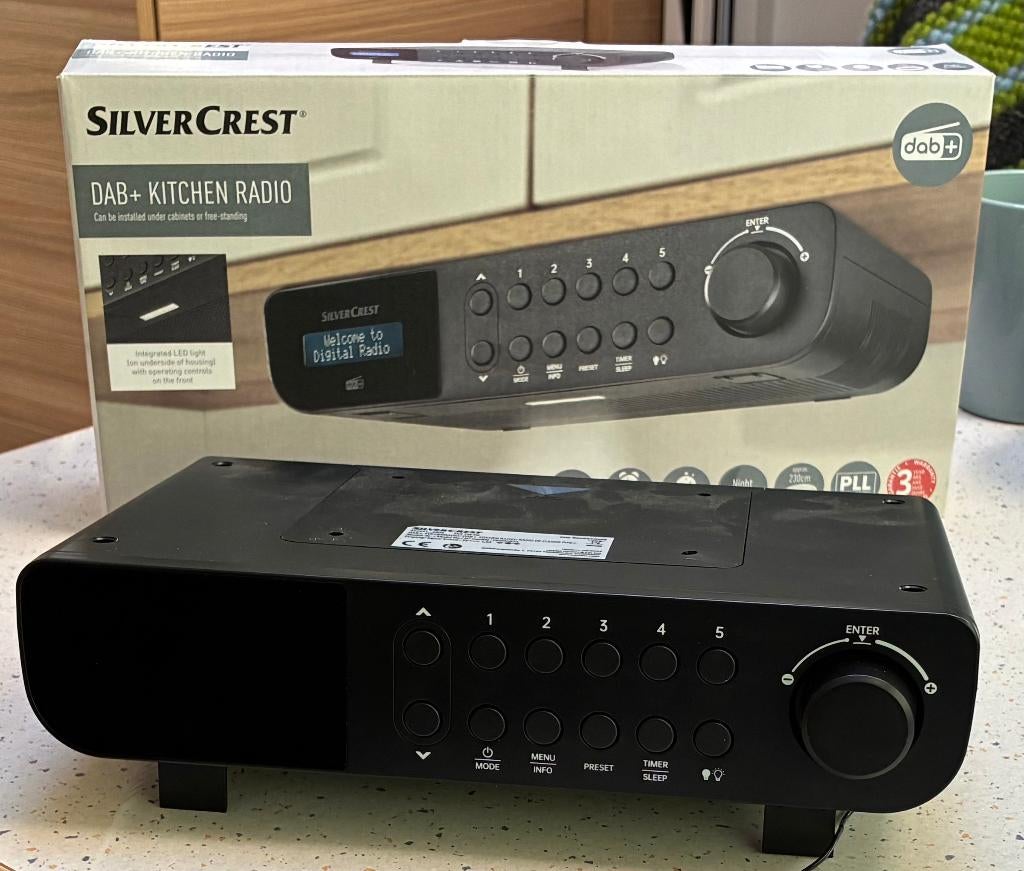 DAB+/FM radio SILVERCREST (zwart), Audio, Tv en Foto, Radio's, Ophalen of Verzenden, Zo goed als nieuw, Radio