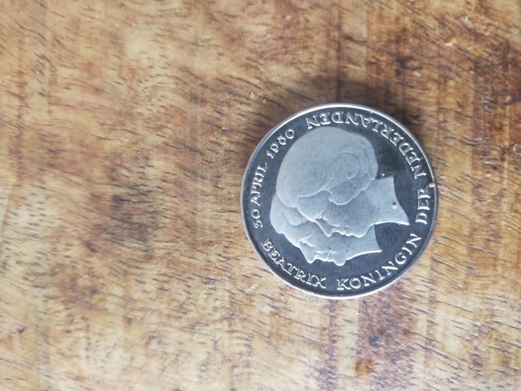 2 1/2 Gulden 1980 Beatrix, Postzegels en Munten, Munten | Nederland, Koningin Beatrix, Zilver, Ophalen of Verzenden, Losse munt