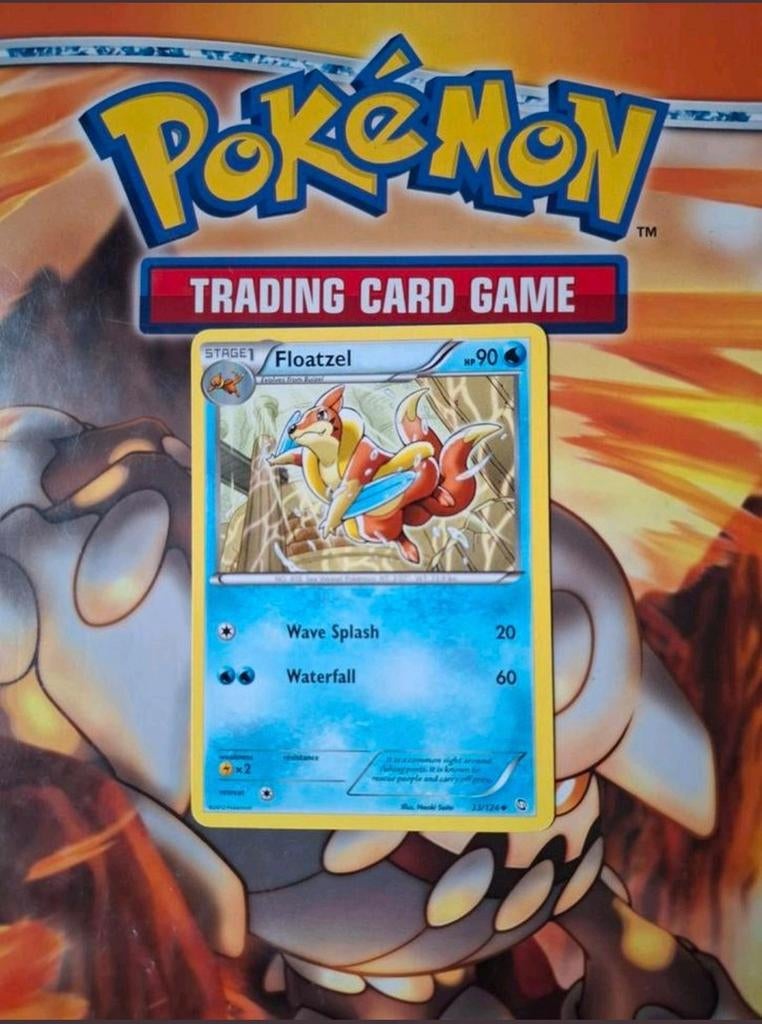 Floatzel 33/124 Dragons Exalted pokemon kaart, Ophalen of Verzenden, Gebruikt, Losse kaart