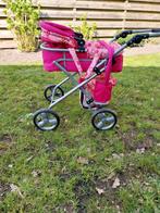 Roze poppenwagen met bloemenprint, Ophalen of Verzenden, Gebruikt, Meisje