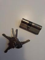 Cilinderslot met 5 sleutels, Ophalen of Verzenden, Rvs, Slot