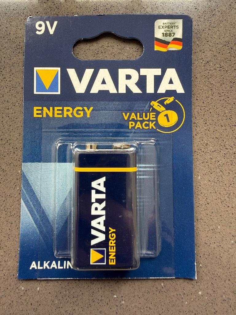 Varta Batterijen 9V, Ophalen of Verzenden, Nieuw