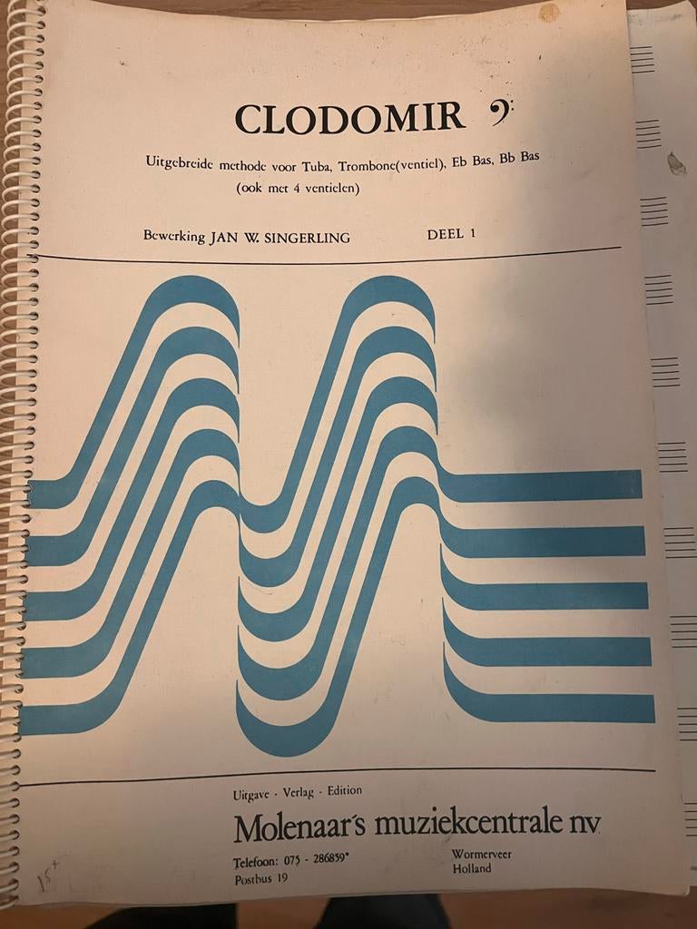 Clodomir methode voor Tuba, Trombone, Eb Bas, Bb Bas, Gebruikt, Overige genres, Les of Cursus, Ophalen of Verzenden