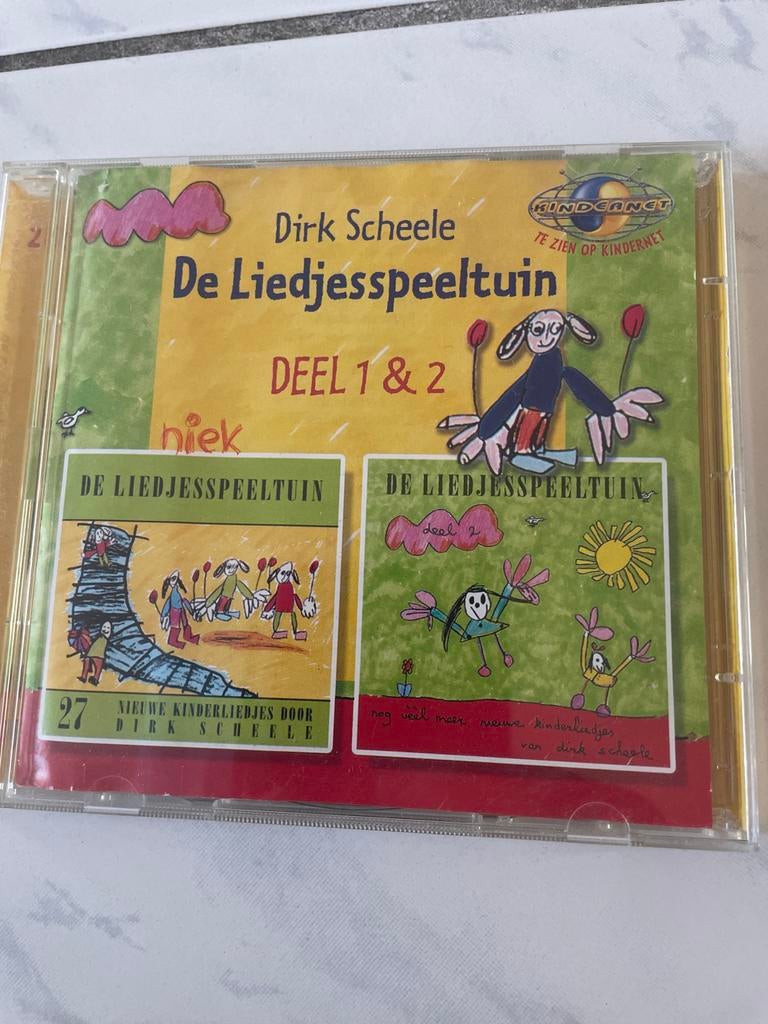 Dirk Scheele - De Liedjesspeeltuin Deel 1 & 2 CD, Cd's en Dvd's, Cd's | Kinderen en Jeugd, Zo goed als nieuw, Muziek, Tot 2 jaar
