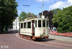 LGB schaal:HTM oldtimer TRAM-STEL lijn 5 motorwagen 151+350, Gebruikt, Ophalen of Verzenden, LGB, Analoog