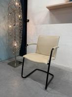 (1) Nieuw Leolux Freyr eetkamerstoel Off white leer stoel, Leolux, Overige kleuren, Nieuw, Leer