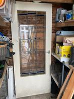 Glas in lood binnendeur opknapper 201x82,5cm, Ophalen, Gebruikt, 80 tot 100 cm, Binnendeur