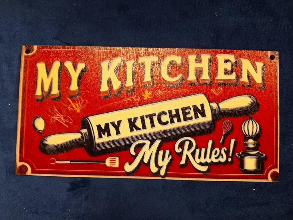 Man cave bord gratis verzending lees advertentie, Ophalen of Verzenden, Zo goed als nieuw, Reclamebord