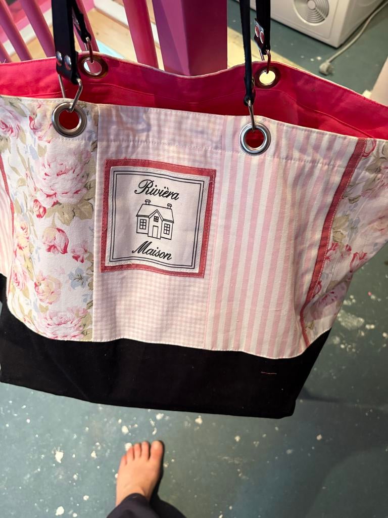 Tas Rivièra Maison, Ophalen of Verzenden, Gebruikt, Roze, Shopper