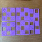 5x roze mallen borduren quadrant samen 2,50, Ophalen of Verzenden, Zo goed als nieuw, Overige thema's, Pons of Mal