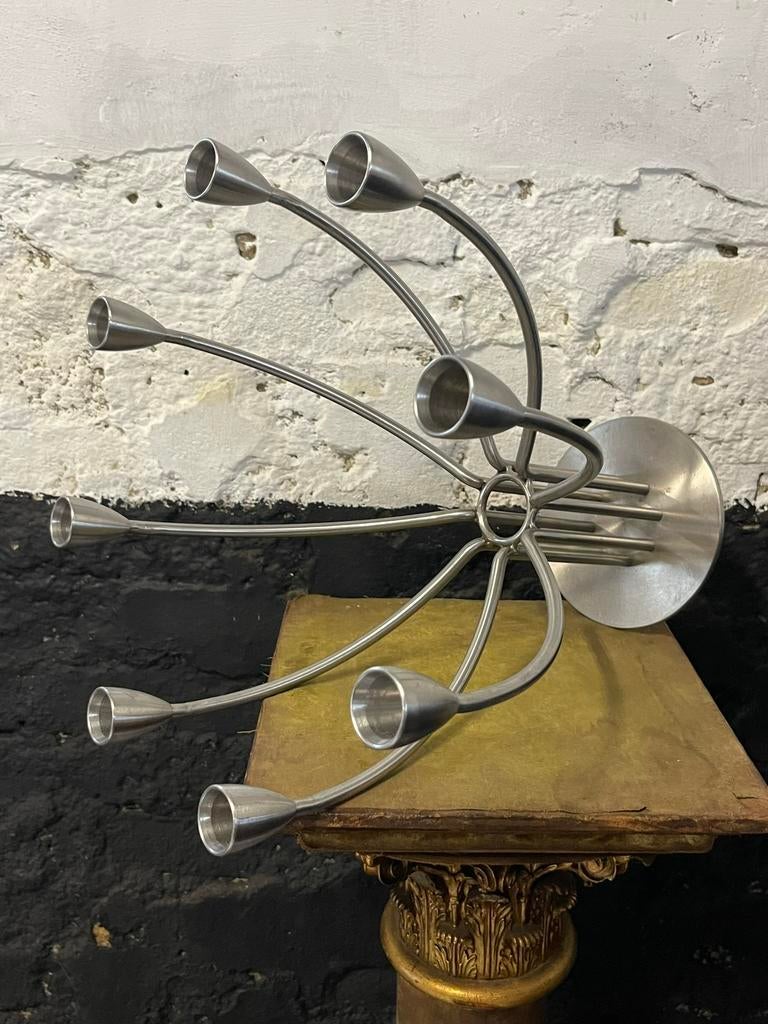 Vintage 90’s Ikea kandelaar Stockholm door Hagberg, Huis en Inrichting, Woonaccessoires | Kandelaars en Kaarsen, Gebruikt, Overige kleuren